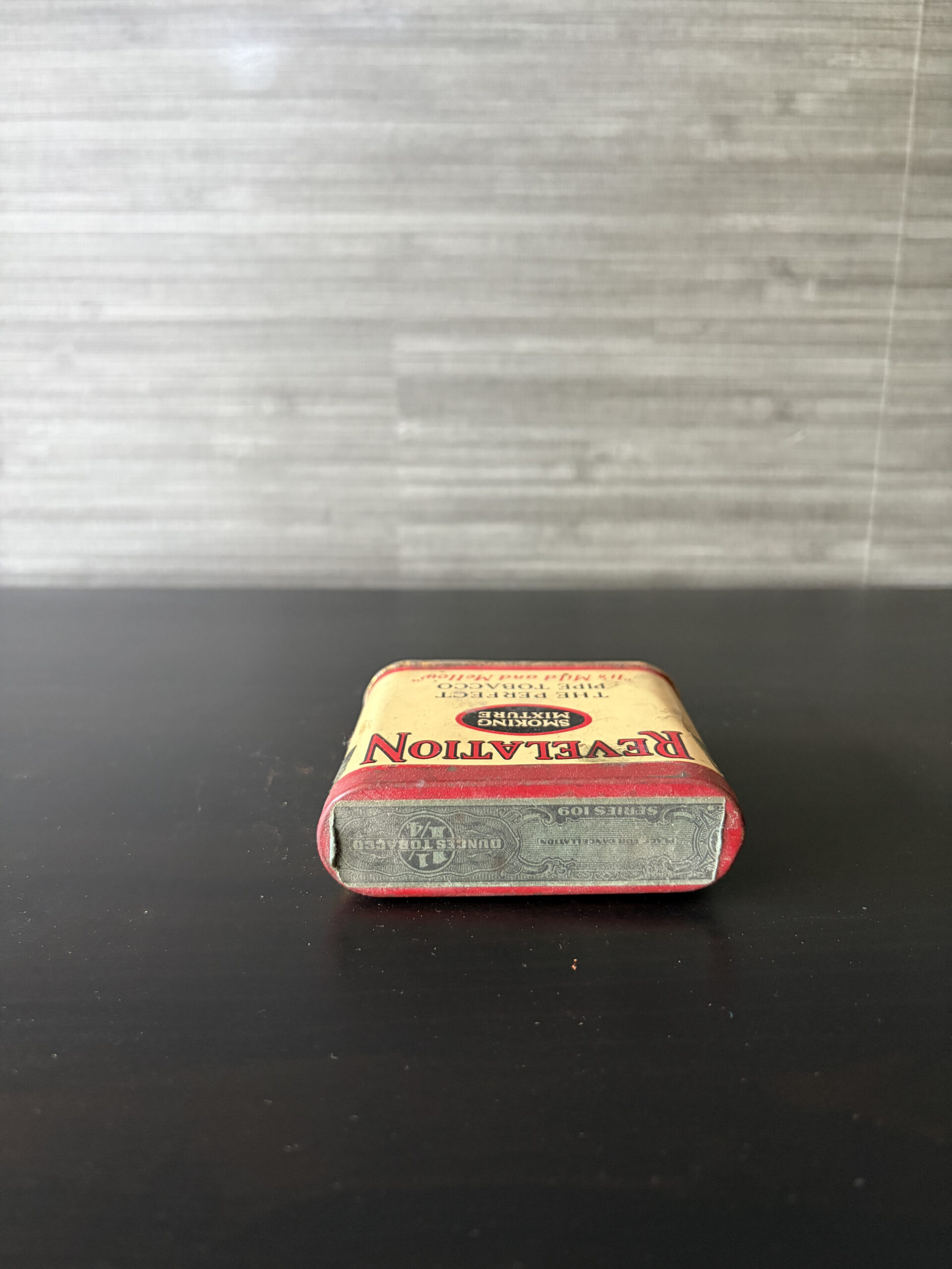 vintage revelation smoking mixture pipe tobacco tin mild and mellow vintage revelation smoking mixture pipe tobacco tin mild and mellow