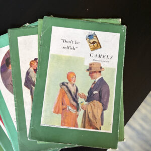 Shop 1929 camel cigarettes don’t be selfish advertising card r.j. reynolds