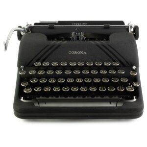 smith corona sterling black typewriter (1939)
