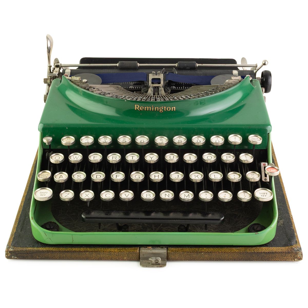 remington portable green typewriter (1931) remington portable green typewriter (1931)