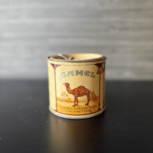 Shop vintage camel 100’s turkish & domestic blend round cigarette tin r.j. reynolds