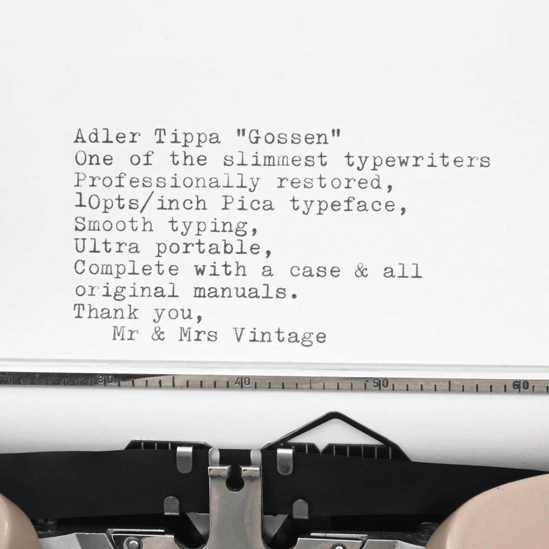 gossen tippa typewriter gossen tippa typewriter