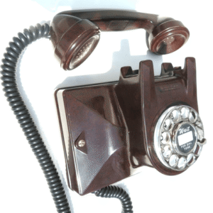 northern electric #2 uniphone wall phone burled walnut