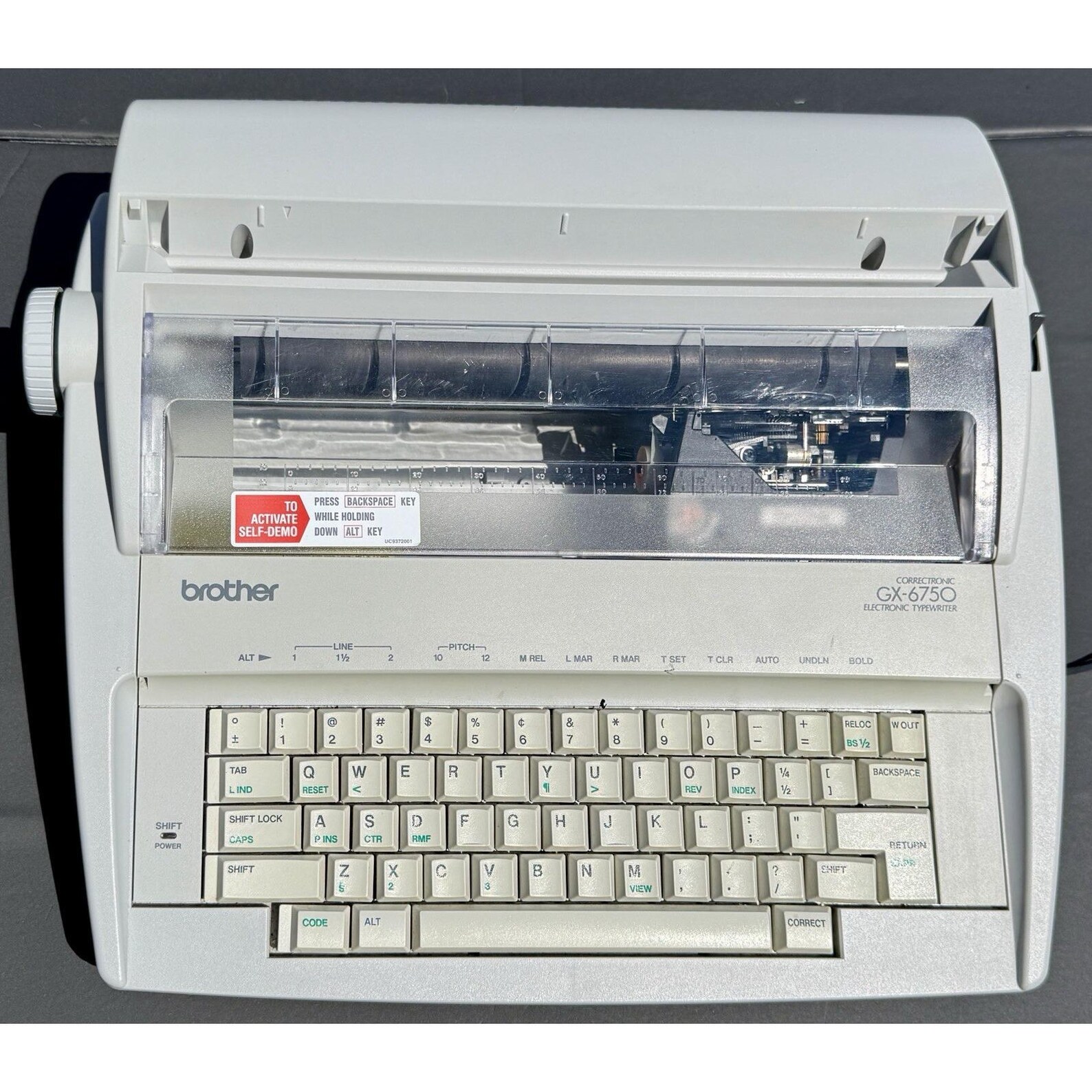 brother correctronic gx 6750 electronic typewriter with extra ink tested/working brother correctronic gx 6750 electronic typewriter with extra ink tested/working