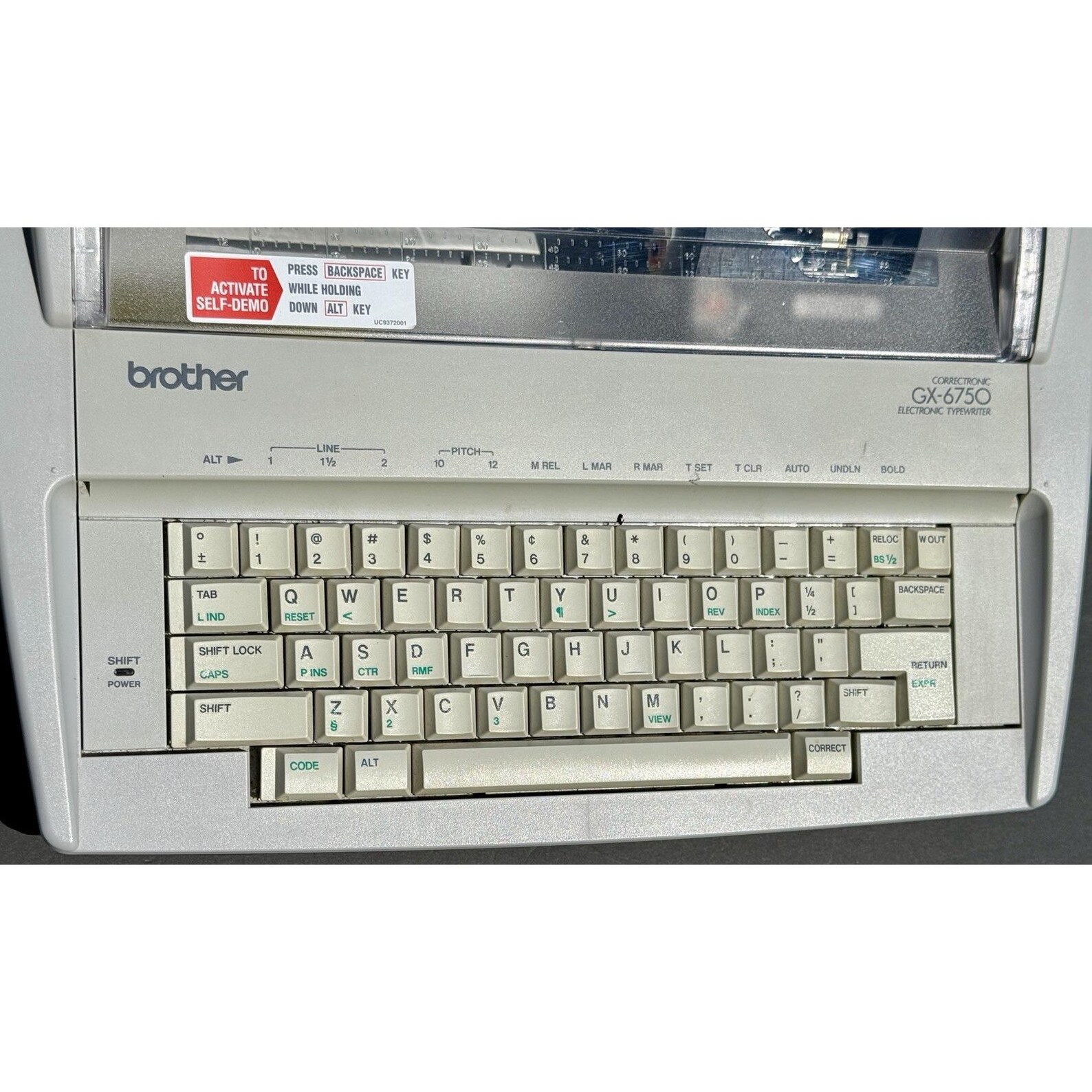 brother correctronic gx 6750 electronic typewriter with extra ink tested/working brother correctronic gx 6750 electronic typewriter with extra ink tested/working