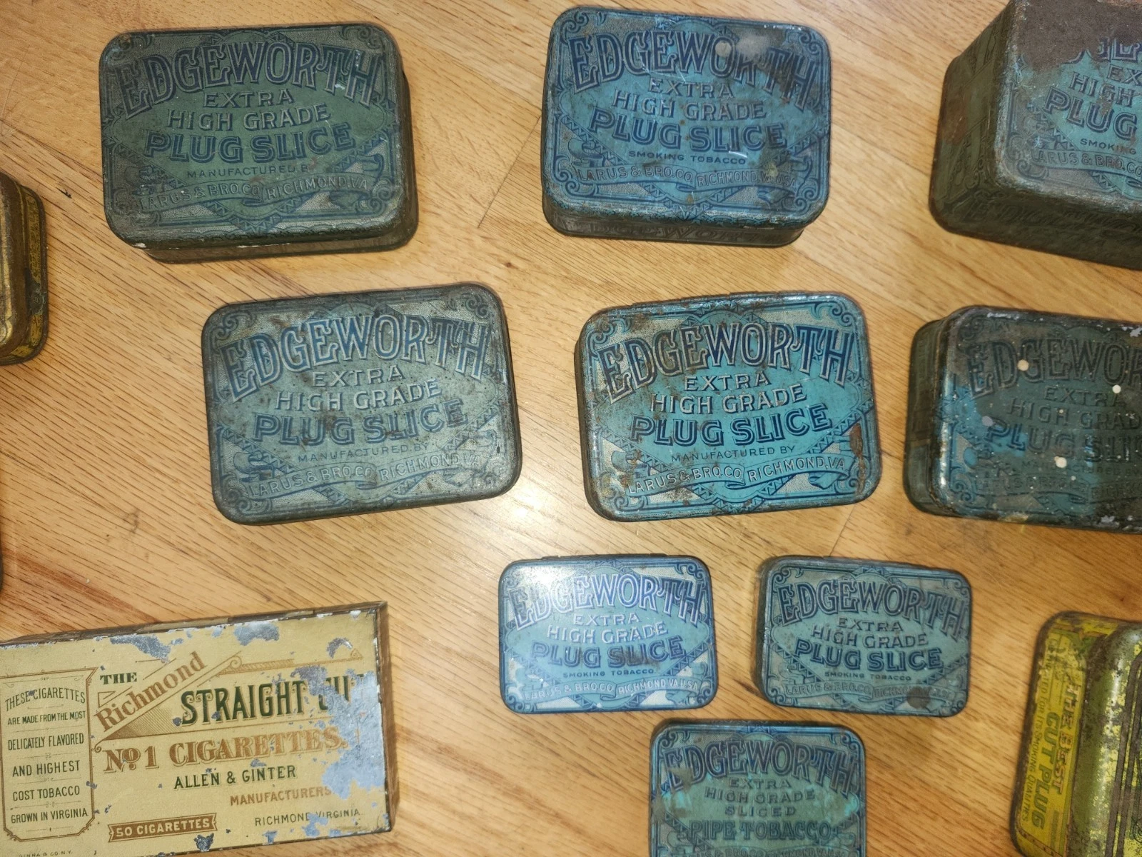 21 vintage empty tobacco tins varying condition, brands & sizes 21 vintage empty tobacco tins varying condition, brands & sizes