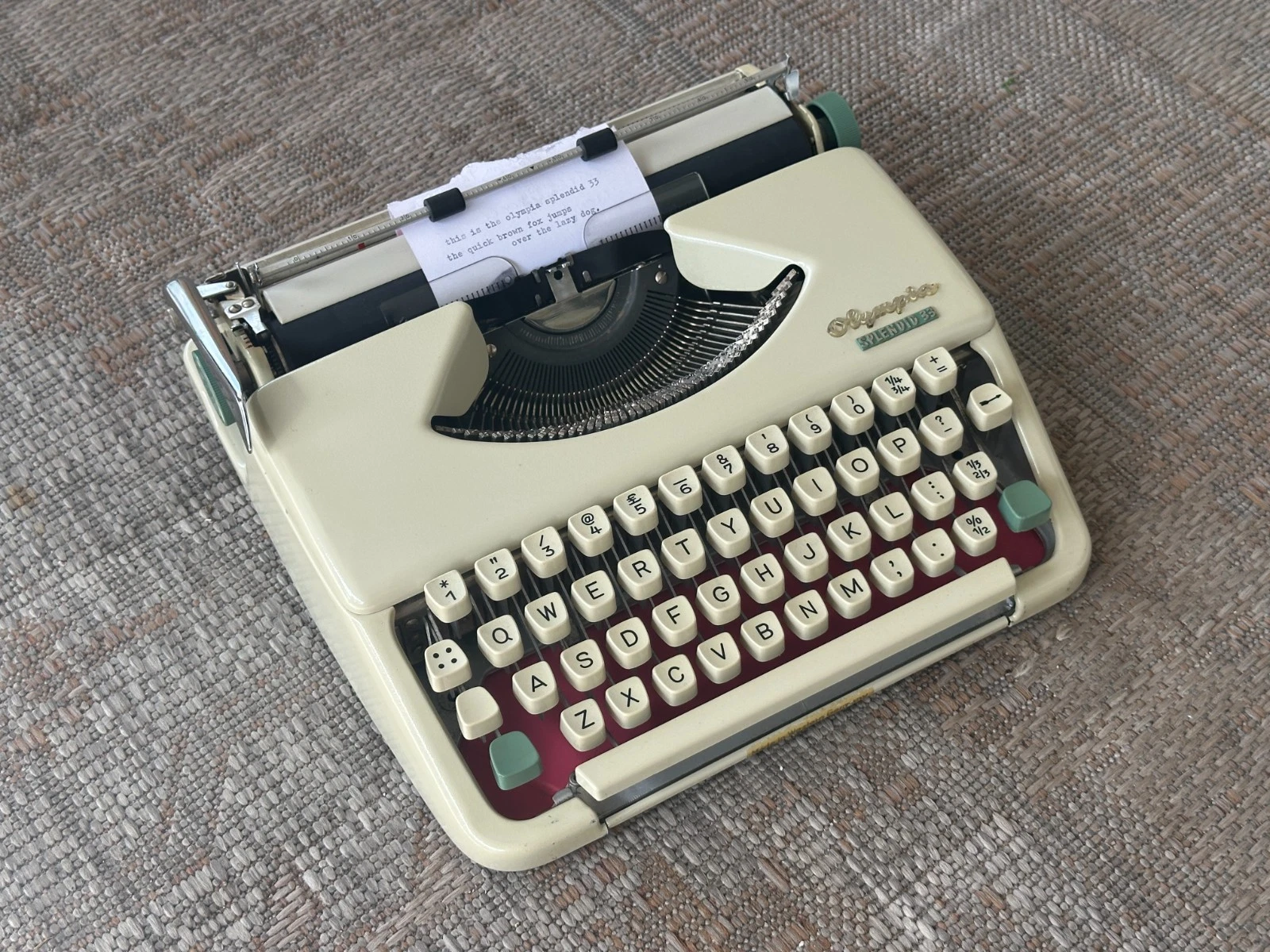 serviced olympia splendid 33 typewriter serviced olympia splendid 33 typewriter