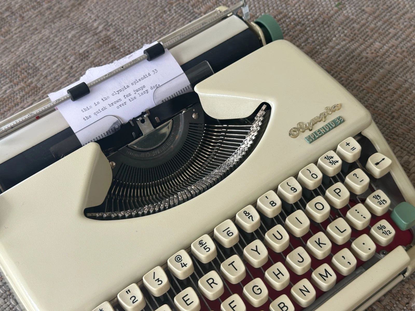 serviced olympia splendid 33 typewriter serviced olympia splendid 33 typewriter