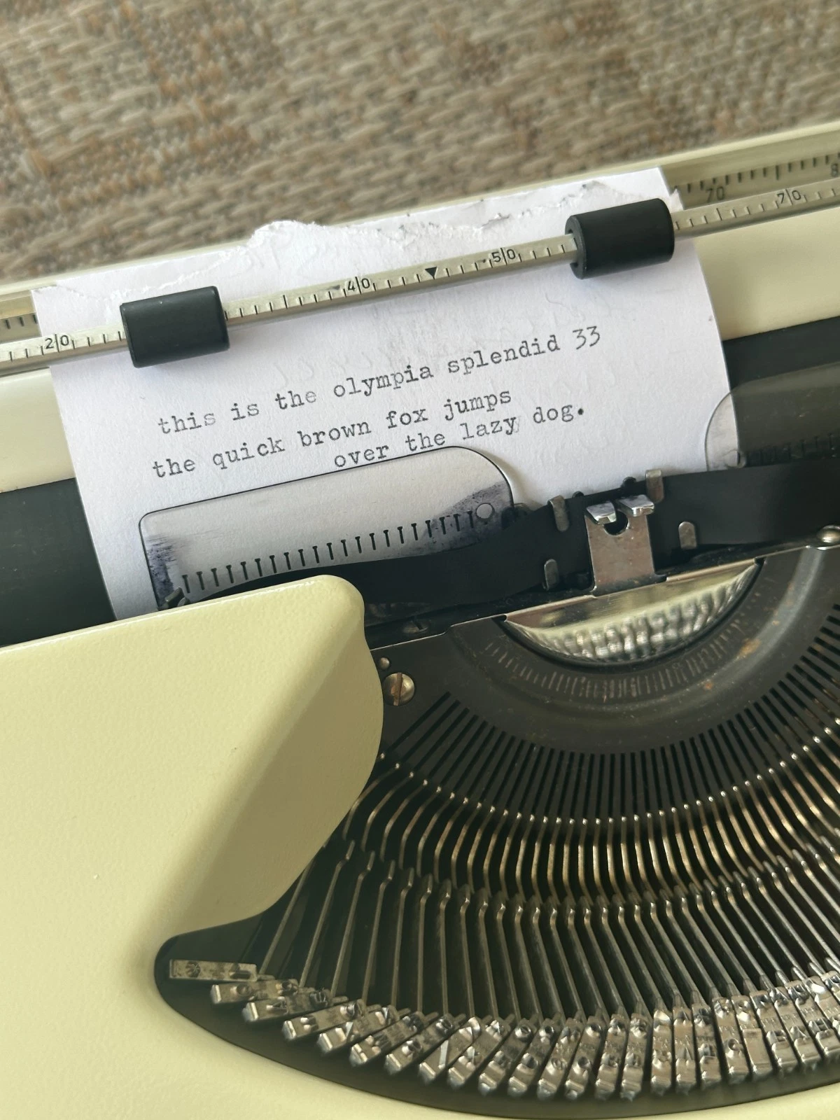 serviced olympia splendid 33 typewriter serviced olympia splendid 33 typewriter