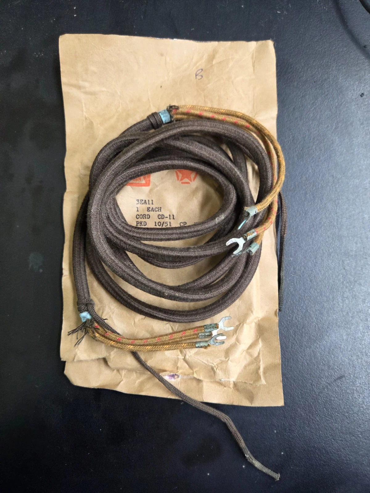 new old stock stromberg carlson 3 wire cloth covered antique telephone cord new old stock stromberg carlson 3 wire cloth covered antique telephone cord