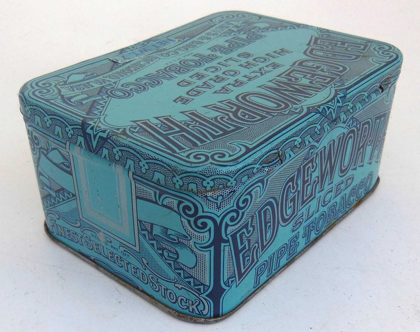 5 vintage edgeworth tobacco tins w/hinged lids 5 vintage edgeworth tobacco tins w/hinged lids