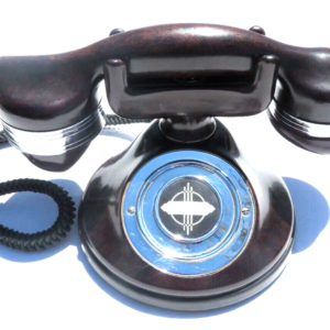 antique telephone automatic electric monophone 1a original mahogany 1920s phone