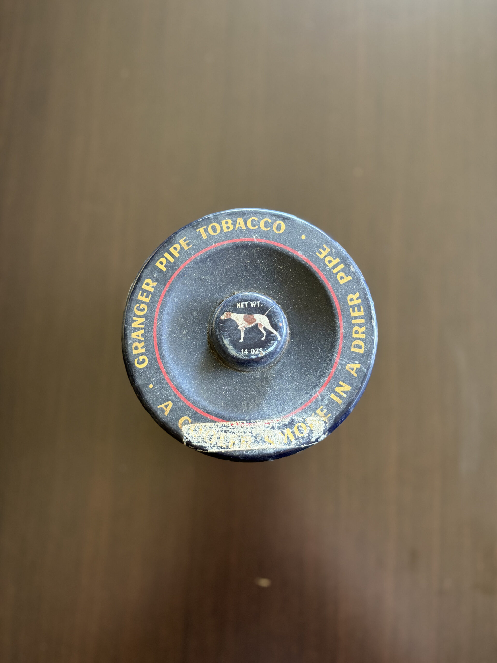 vintage granger rough cut pipe tobacco tin leaf design knob lid canister liggett & myers vintage granger rough cut pipe tobacco tin leaf design knob lid canister liggett & myers